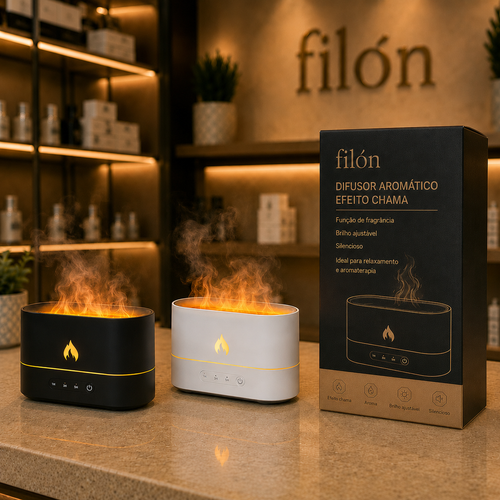FlameMist Pro™ — Difusor Aromático com Efeito Chama